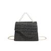 Trendy Medium Woven Handbag For Women With Single Chain Shoulder Strap In Beige