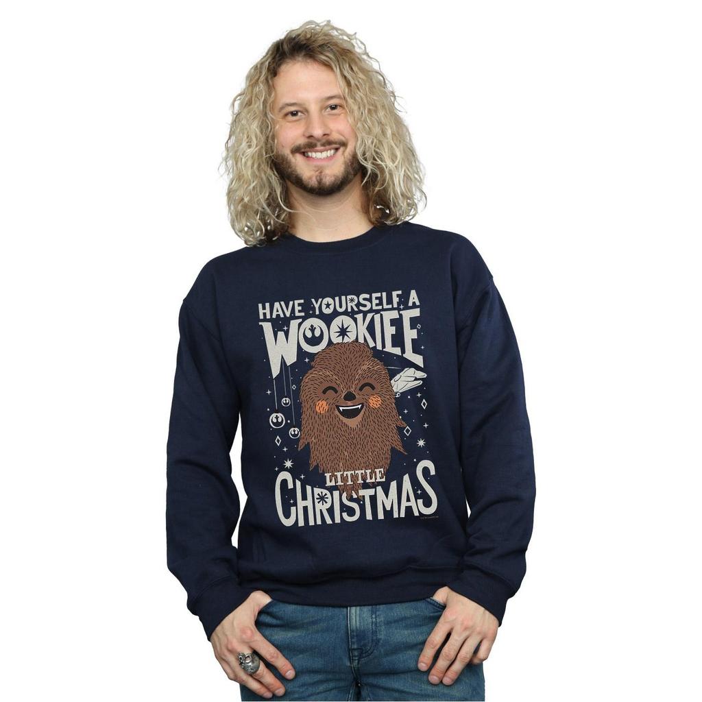 STAR WARS Mens Wookiee Little Christmas Sweatshirt