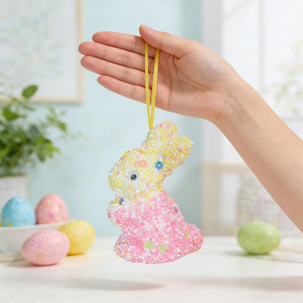 Easter Colored Foam Pendant Festival Party Spring Party Egg Home Garden Decorations