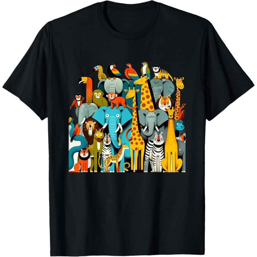 Jungle Jamboree Wildlife Birthday Safari Birthday 090CWU T-Shirt S