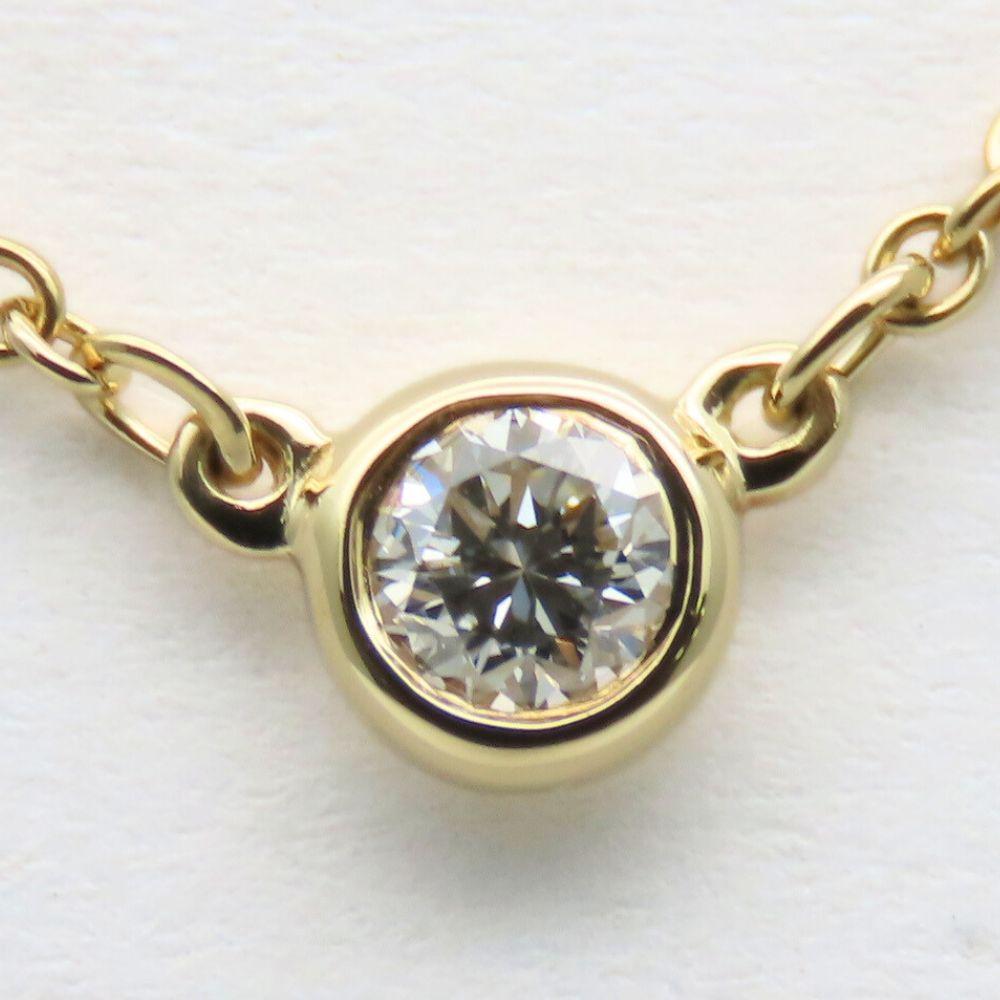 Used TIFFANY&Co. Necklace By the yard K18 yellow gold/diamond 1.8g Yellow Gold 1PD