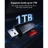 Lexar Dual Slot USB-A Reader, USB 3.2 Gen 1 Up To 104MB/s, USB-A for SD/MicroSD/SDHC/SDXC Camera Card Reader Adapter, OTG MicroSD Card Reader for