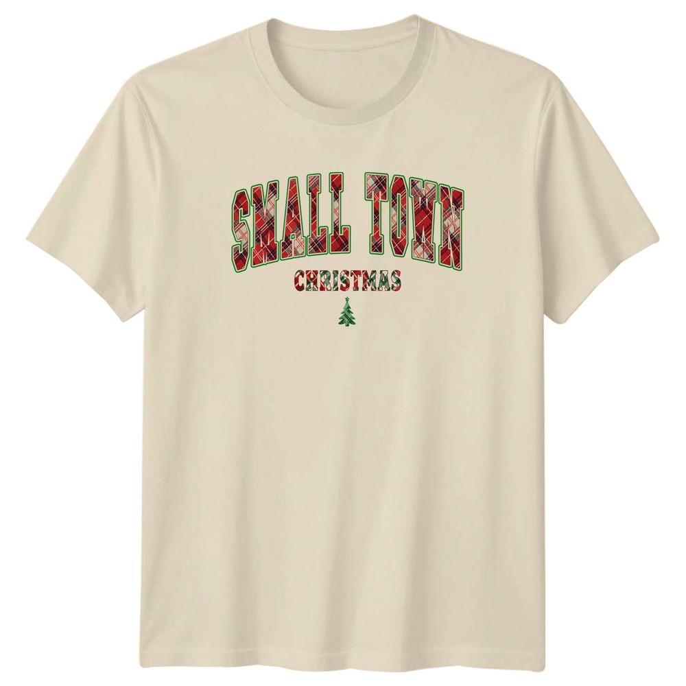 Small Town Christmas Holidays Unisexs Unisexs Graphic Tee Shirt