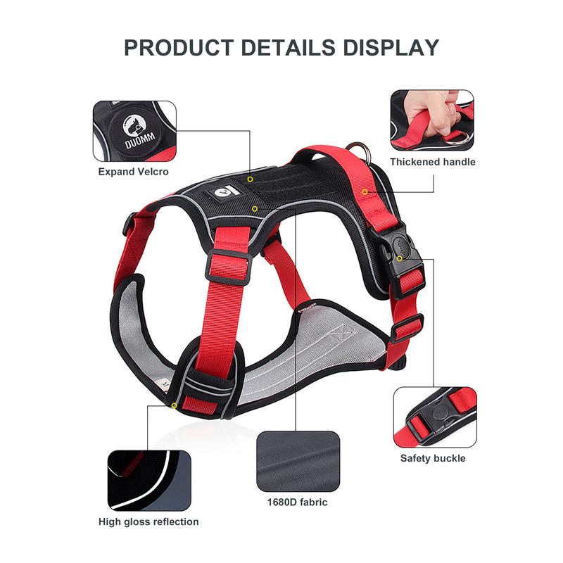 Large Reflective Midium Harness Dog Dogs Tactical Vest Big 1680d Waterproof Oxford Cloth Dog Harnesses Pet Accessoires Supplies