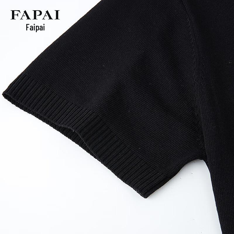 FAPAI Men's Linen Tencel Blend Knitted Polo Shirt
