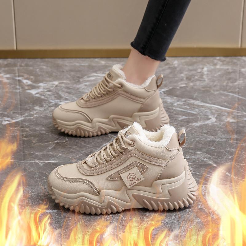 Harbin velvet sports shoes women's large cotton shoes winter 2 thickened warm fashion snow