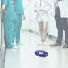 5pcs   Bag Safety Distance Sign Decal Distance Warning Floor Sticker for Store HospitalXG021