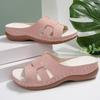 Summer new large-size platform slippers women's shoes one-size fish mouth slippers outer wear beach shoes