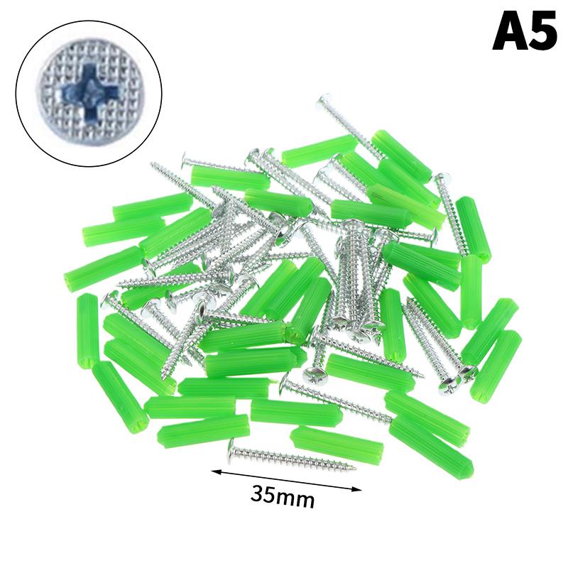 10 Bags Self-Tapping Screws Kit Stainless Steel Expansion Screws Cross Tips Wall Anchors And Screws For Drywall