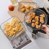 Stainless Steel 3 Layer Dehydrator Rack Set for Air Fryers with Silicone Feet and Oil Brush for Convenient Cooking