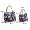 Aesthetic Printed Cat Lunch Bag Large Capacity Canvas Food Container Canvas Bags Travel Picnic Lunch Bags