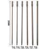 T10 Alloy Steel Screwdriver Bit T15 T20 1/6pc 200mm