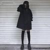 Korean Style Hooded Mid-Length Windbreaker for Women - Loose-Fit Harajuku Spring/Autumn Trend