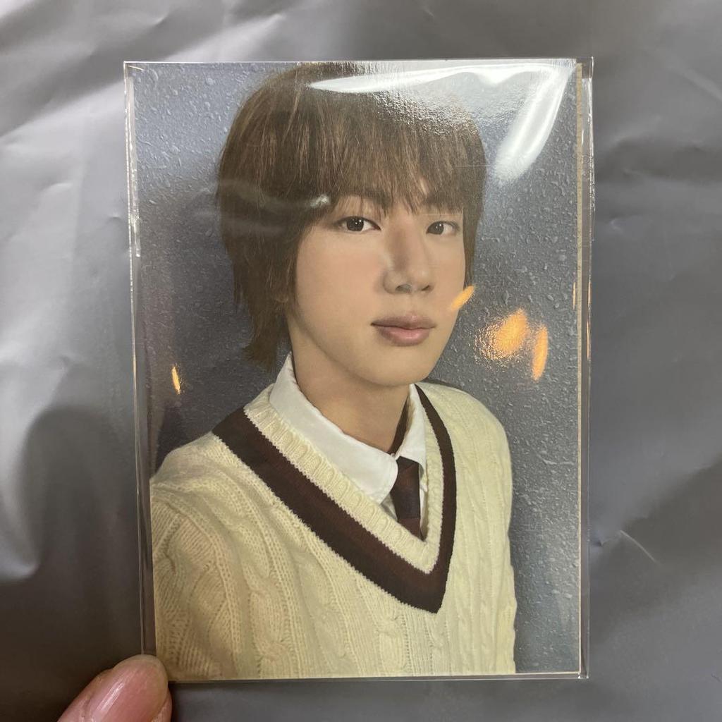[USED] BTS JIN Wootted Robe (BK_F) + Photo Card
