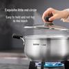 SUPOR Little Red Circle 24CM Stainless Steel Soup Pot