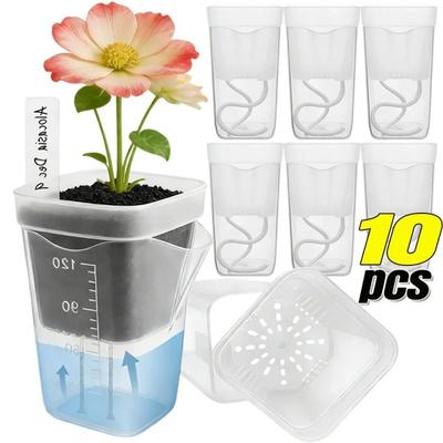 Zelfbewaterende Bloempotten Met Gaten Planten Bloemen Sappige Verplanten Kweekpot Voor Binnen Buiten Tuinierbenodigdheden
