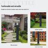 Black Stainless Steel Outdoor Pillar Faucet