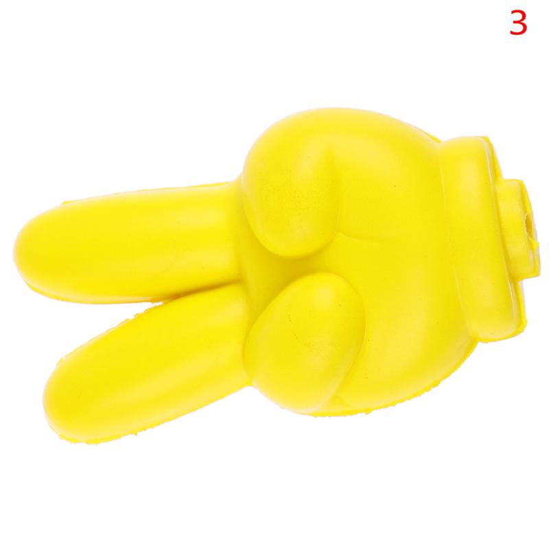 Cute Yellow Finger Car Antenna Topper Eva Decorative Car Topper Balls 10cm
