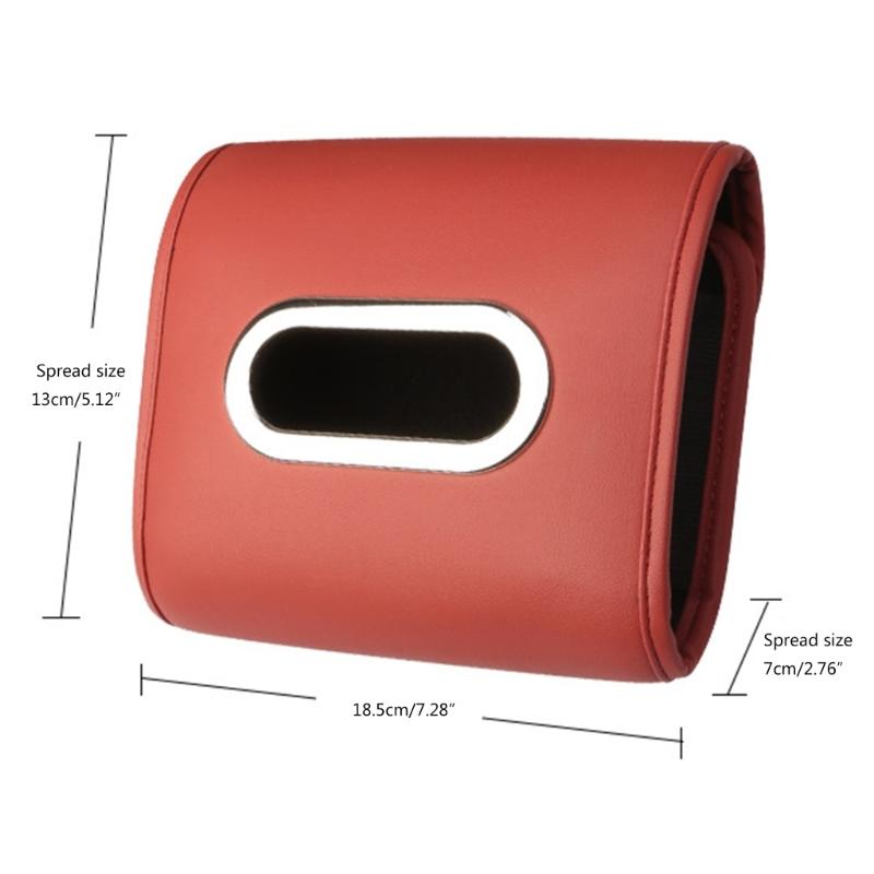 Porta Fazzoletti per Auto, Copertura Scatola Fazzoletti in Pelle PU per Sedile Posteriore Auto, Perfetto per l'Organizzazione e gli Usi Quotidiani