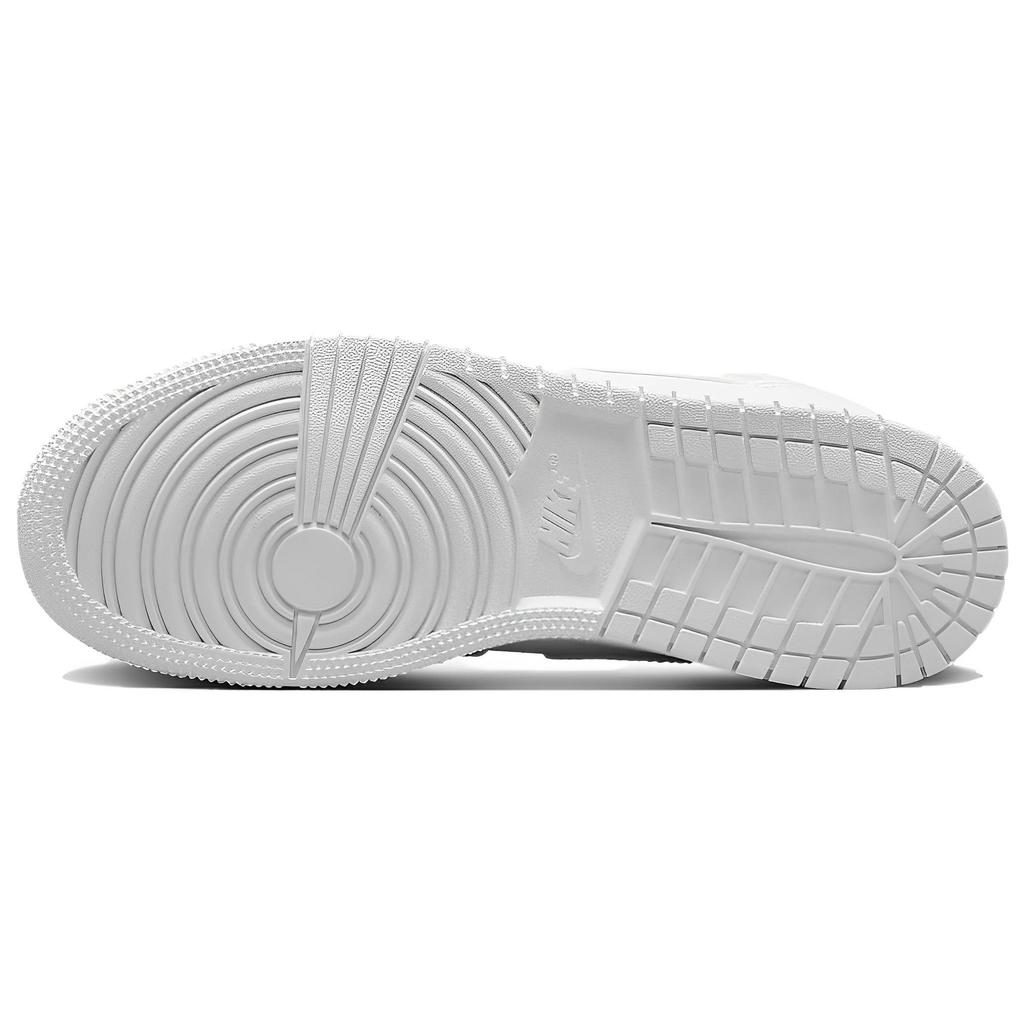 Air Jordan 1 Mid GS Triple White 2023 Kids Sneakers 554725-136