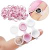 Grafted Eyelash Flip-Top Tattoo Pigment Cup Ring for Extension and Tattooing Supplies