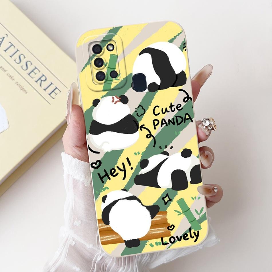 For Samsung Galaxy A21s Case Samsung A21S A 21S SM-A217F Elegant Printing Soft Silicone Camera Protective Shockproof Phone Cases