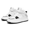 2024 New Men's Thick Sole Mid Top Sports Shoes Personalized Lace Up Board Shoes Fashion Casual Breathable Running Shoes