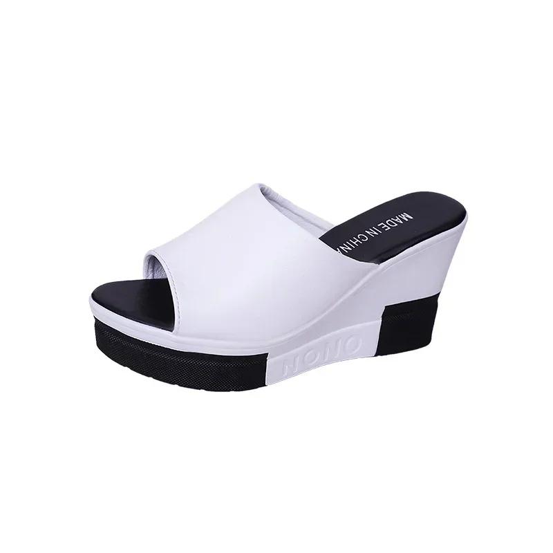 Fashion 2025 Fashion Flip Flops Women Shoes Slippers Platform Summer Shoes Open Toe Wedges Sandals Ladies Shoes Women Plus Size 35-40
