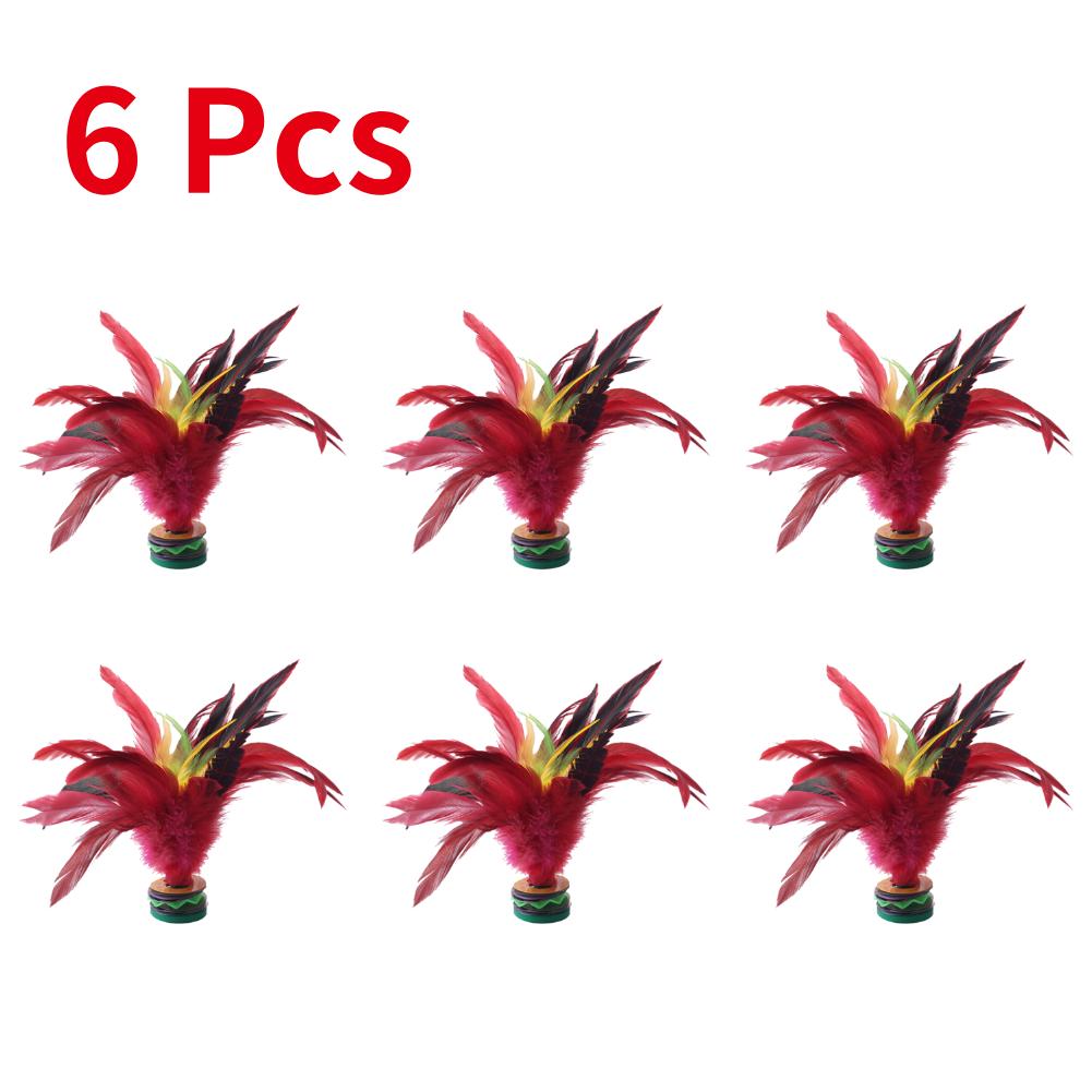 1-10pcs 20cm Feather Kick Shuttlecock Colorful Feathers Foot Kick Handwheel Feather Shuttlecock Wear Resistant for Exercise