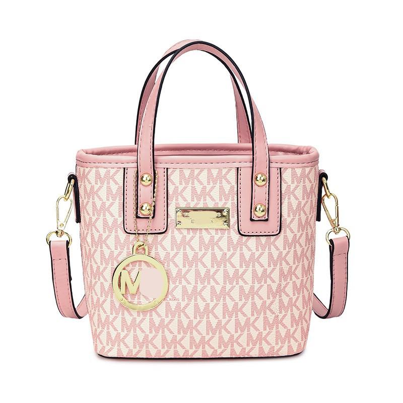 

Autumn-Winter 2025 Letter Print Color Block Crossbody Bucket Bag