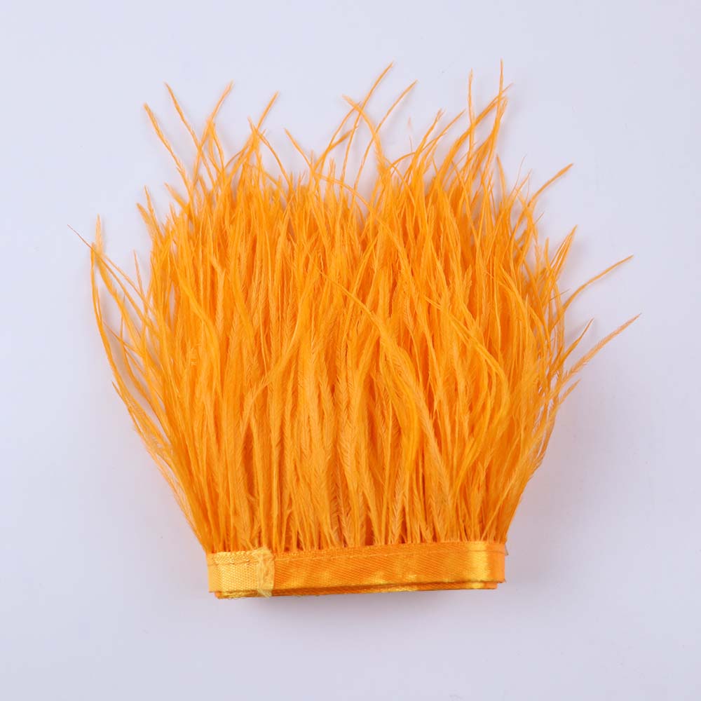 Feather 6-18CM Natural White Black Ostrich Feathers Trim for Wedding Dress Clothing Accessories Party Decoration Plume Fringe