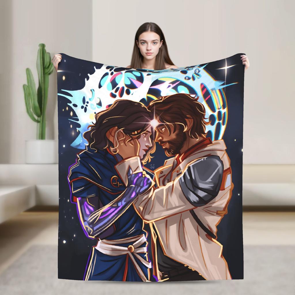 Arcane Flanelldecke Viktor Spiel Anime Jinx Jayce Jesus Sevika Weiche Warme Überwurfdecke für Schlafzimmer Bettdecke Sofabettbezug