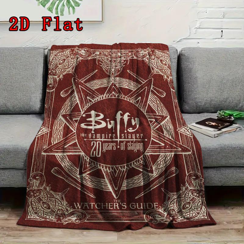 Buffy the Vampire Slayer Series 2D Flat Pattern Flannel Blanket High Quality All Seasons Warmth and Comfort Perfect for Christmas Gifts.PMT0914032
