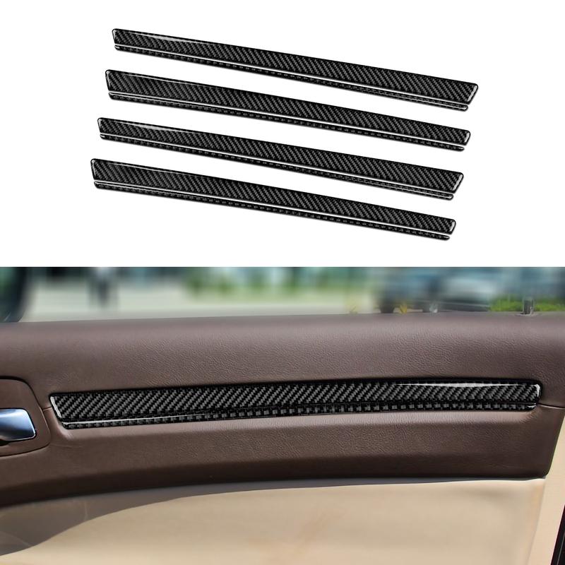 For Chrysler 300 (2011-2014) Car Center Console Gear Shift Panel Steering Wheel Cover Carbon Fiber Interior Sticker Accessories