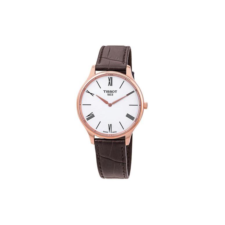TISSOT Junya Collection Quartz Movement 30m Water Resistance Unisex Watch 25mm White Dial Stainless Steel Case T0634093601800+T0630093601800