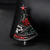 Women Christmas Tree Brooch Pin Multicolor Rhinestone Jewelry Fashion Xmas Gift