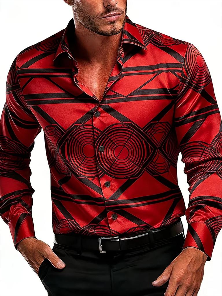 Essential Grid Long Sleeve Shirt, Versatile Formal Casual Wear