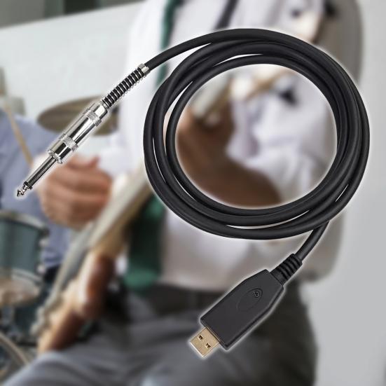 Audio AUX Cable Fidelity Driver-free USB Anti-interference High to 6.35mm Male to Male