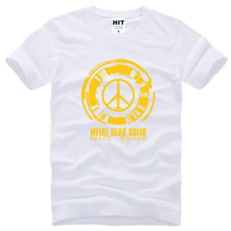 Metal Gear Solid Peace Walker Game Trička Unisex Krátký rukáv O Výstřih Bavlněné Unisex tričko Fitness tričko Homme Camisetas Hombre