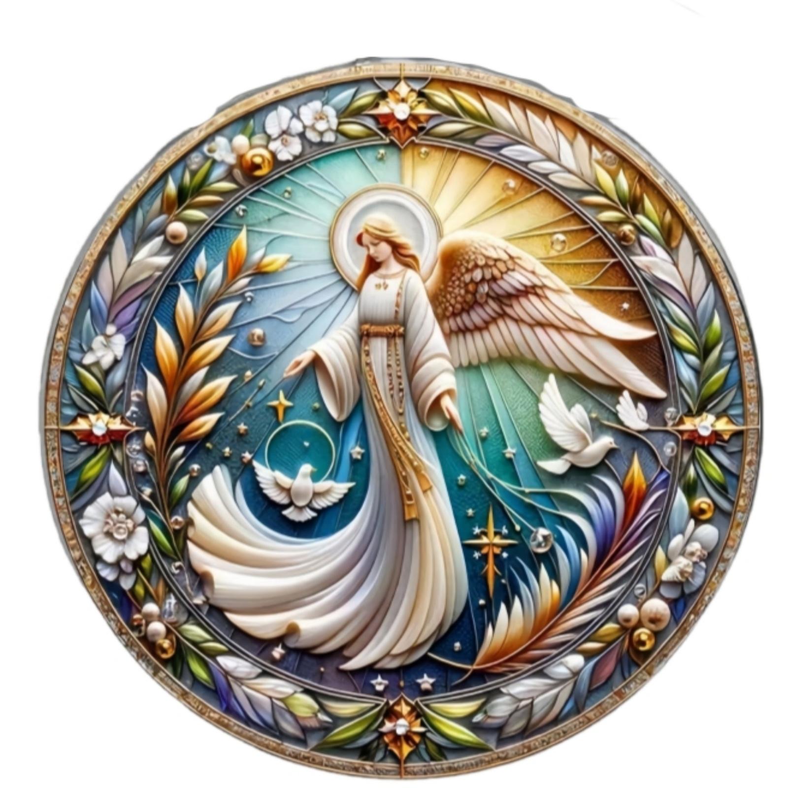 

Creative Acrylic Disc Flat Hanging Tag One Size