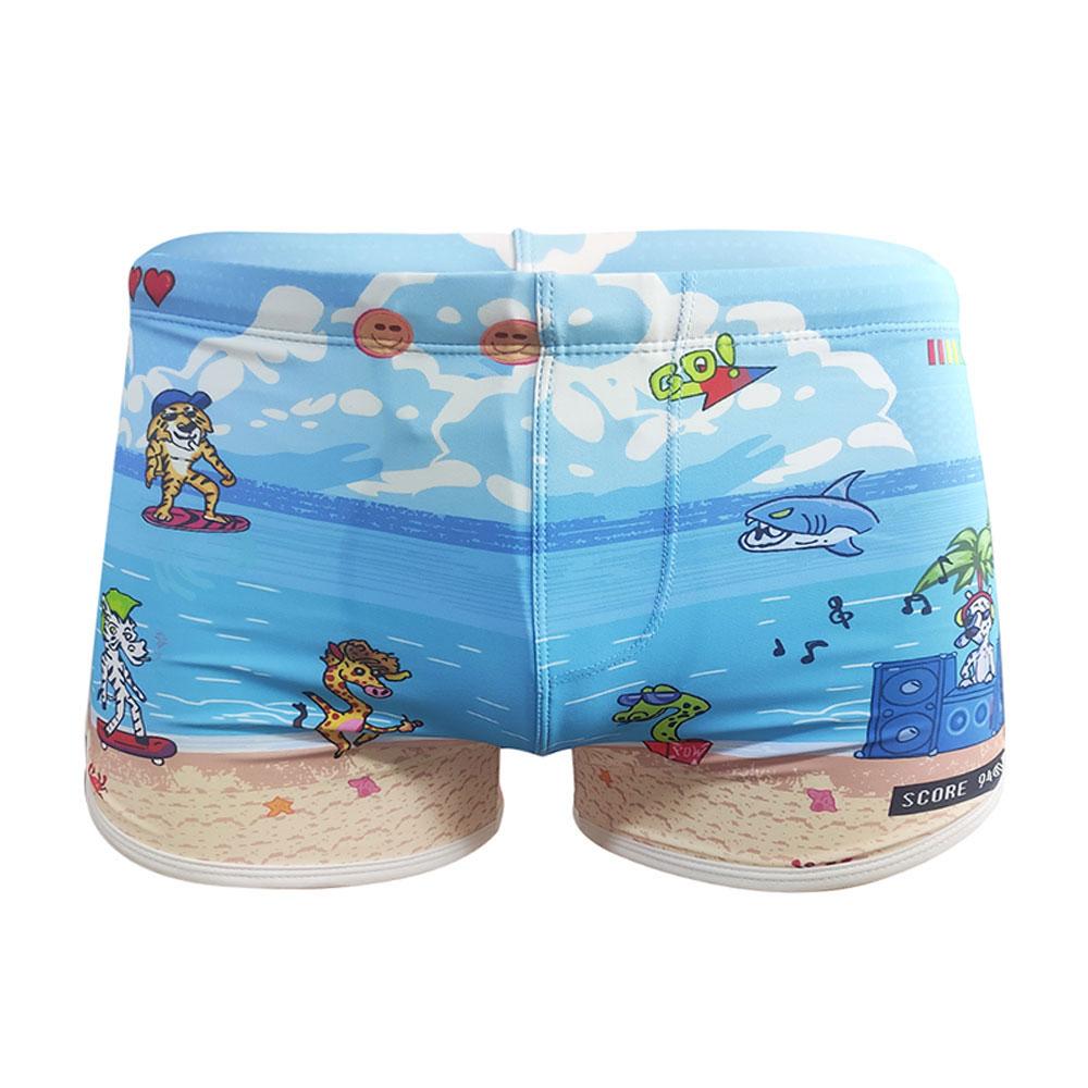 Men Swim Briefs Trunks  Zebra-stripe  Tight Fit Sexy Swimwear Beach Wear Tanning Surfing GYM