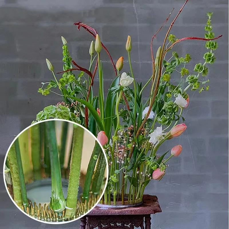 70/120/150/200mm Edelstahl Kupfer Rund Kenzan Ring Japanische Blumenarrangement Basis Ikebana Floristenwerkzeug