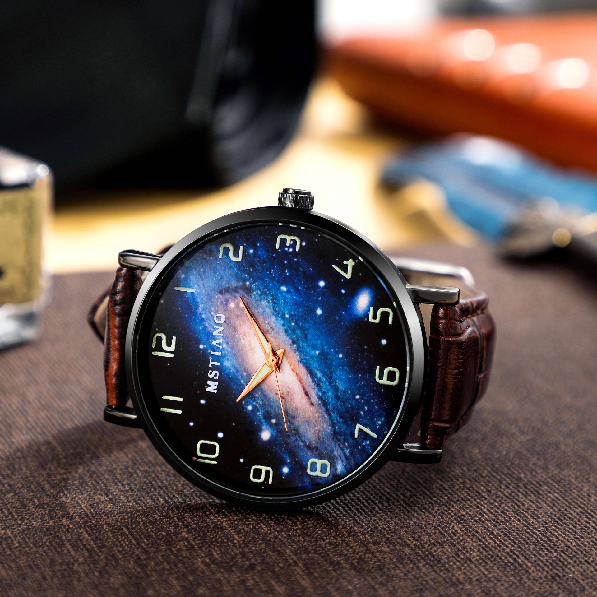 

Luminous Starry Sky Galaxy Men S Watches Are Simple And Fashionable, Trendy Business Explosive Products Are Directly Sold