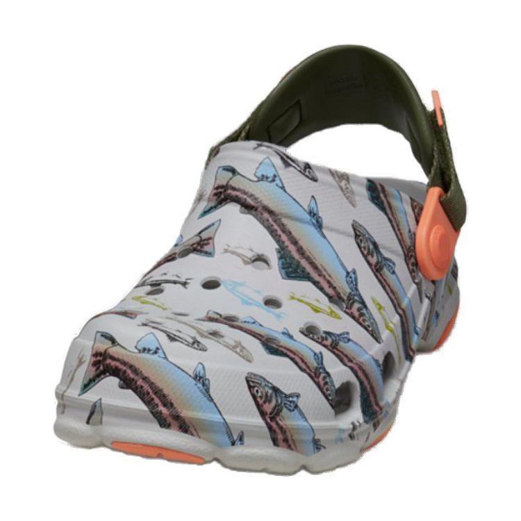 Crocs Versatile Comfortable Non-Slip Childrens Sandals Kids Sandals Gray 210032-1FT