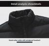 Unisex Large Cotton Jackets: Matching Styles for Adults & Teens, Fashionable with Stand-Up Collars, Loose Fit for Men.
