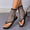 Summer Plus Women's Flat Sandals Breathable Mesh Toe Sandals