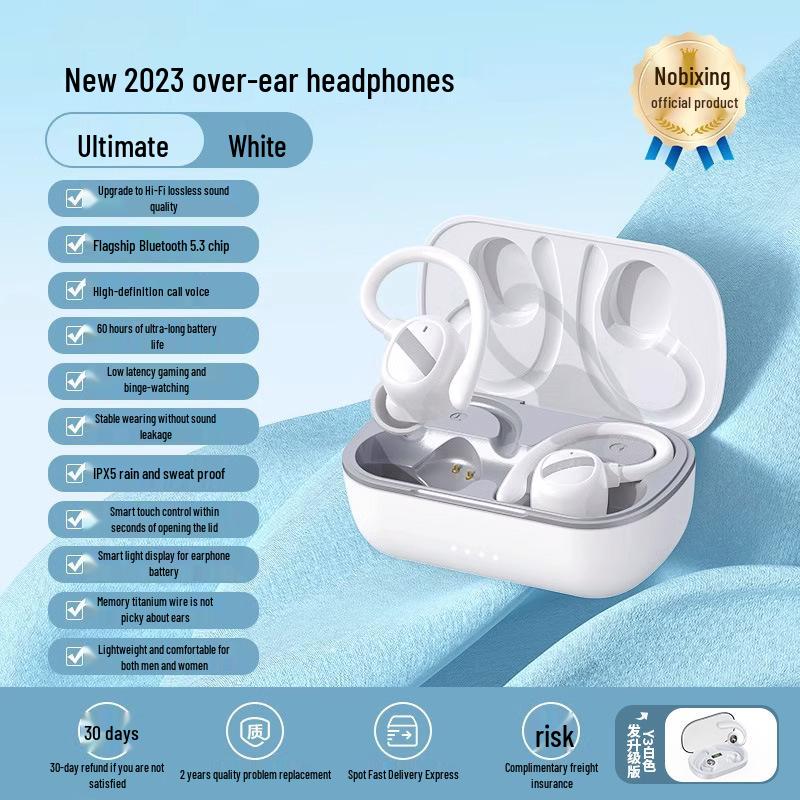 2025 Sport Wireless Headphones: Over-Ear Bluetooth for Running; Secure Fit, Comfortable Long Wear for Men and Women