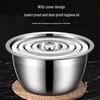 10-inch Multi-purpose 304 Stainless Steel Bowl with Lid