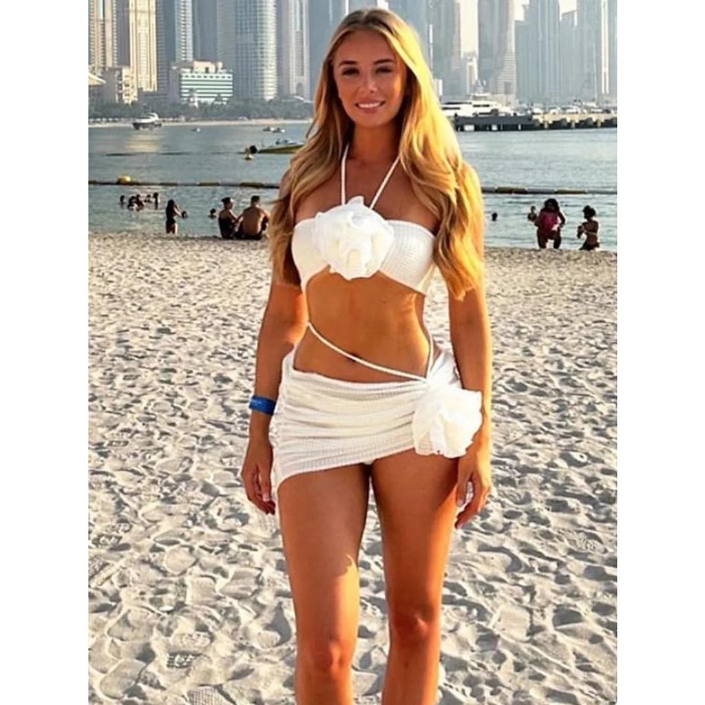 3 Piece Bikini Women Swimsuits 2024 Female Swimwear Beachwear Swimming Suit Bathing Suit Bikini Set Floral Skirt Sarong Biquini