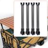 Table Legs with Folding Hinges And Metal Rods for Secure Fastening, Portable Accessories,